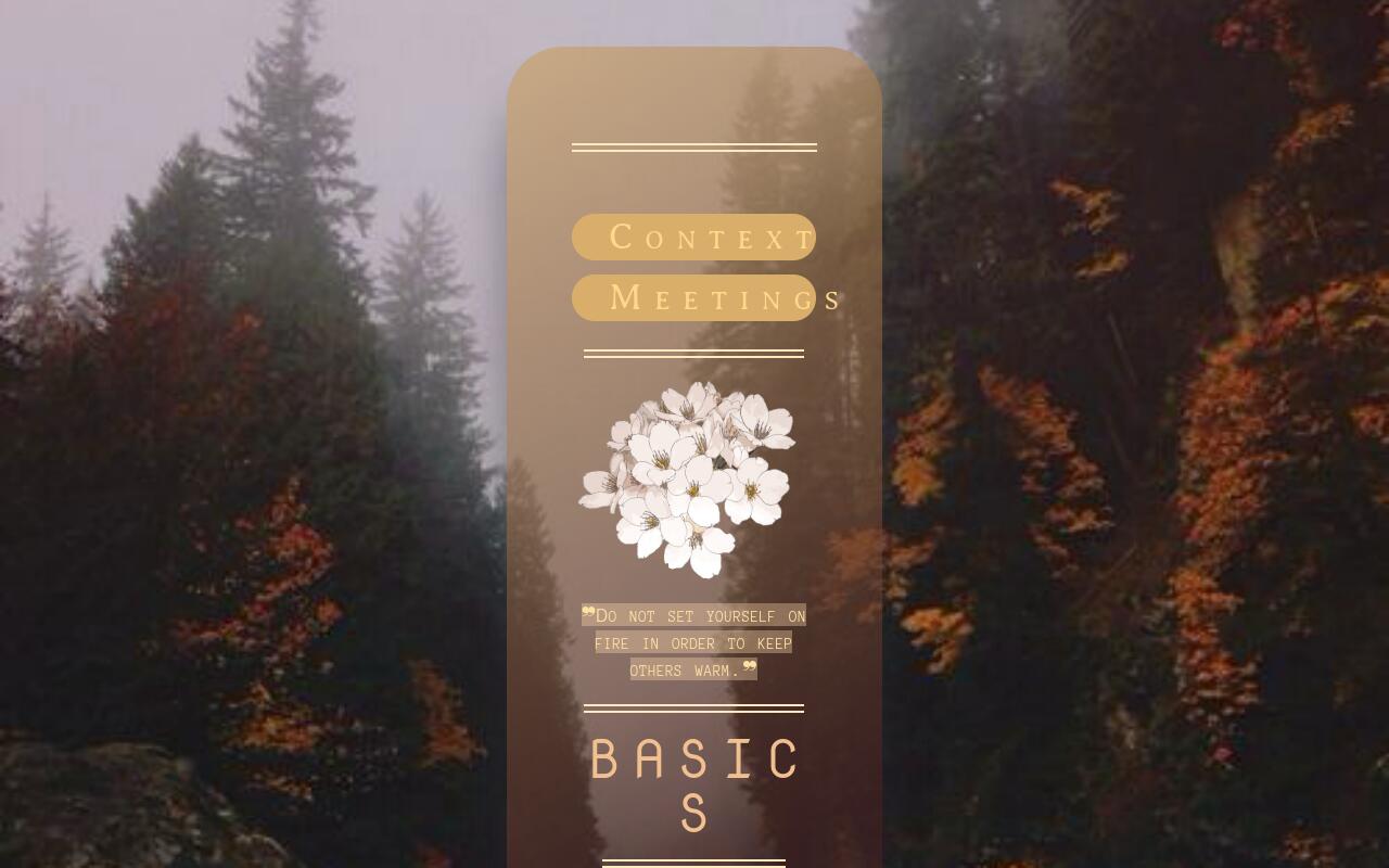 Carrd profile picture for @basics